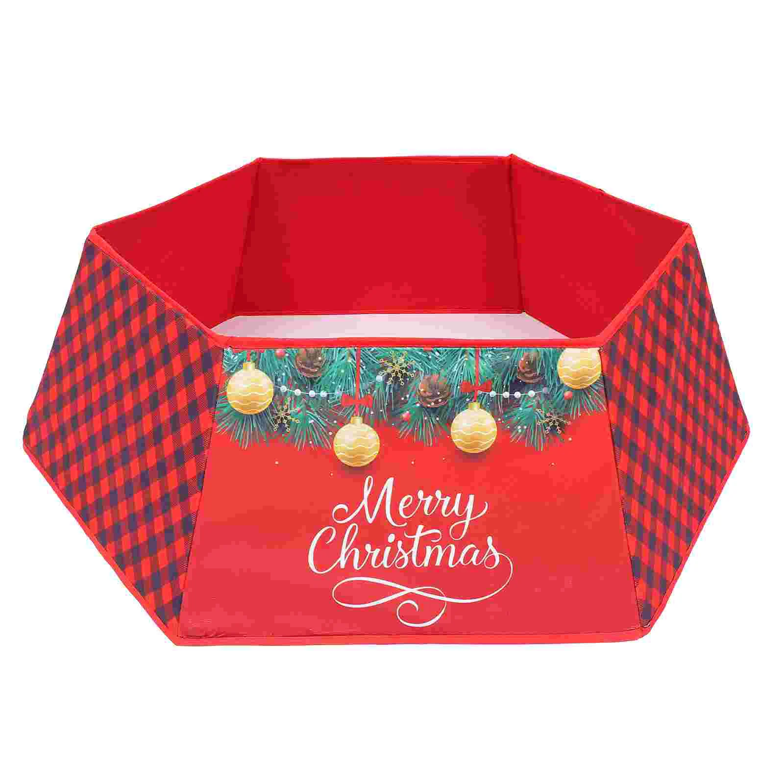 

1Pc Delicate Tree Bottom Skirt Xmas Tree Apron Ornament Durable Floor Mat