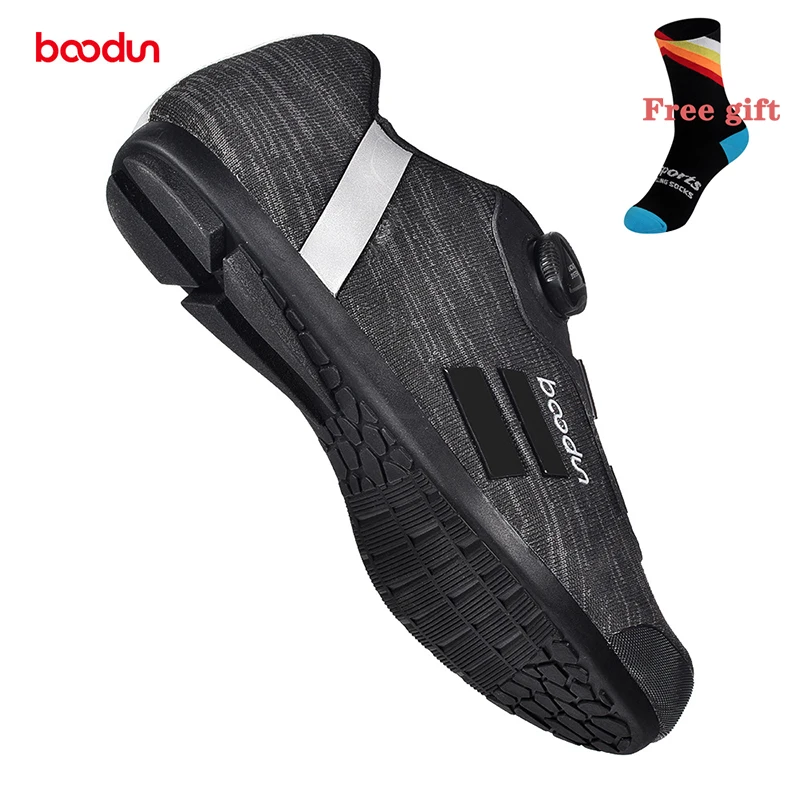 Boodun new bicycle shoes mountain bike road bike cycling shoes bicycle non-locking non-slip breathable sports outdoor shoes