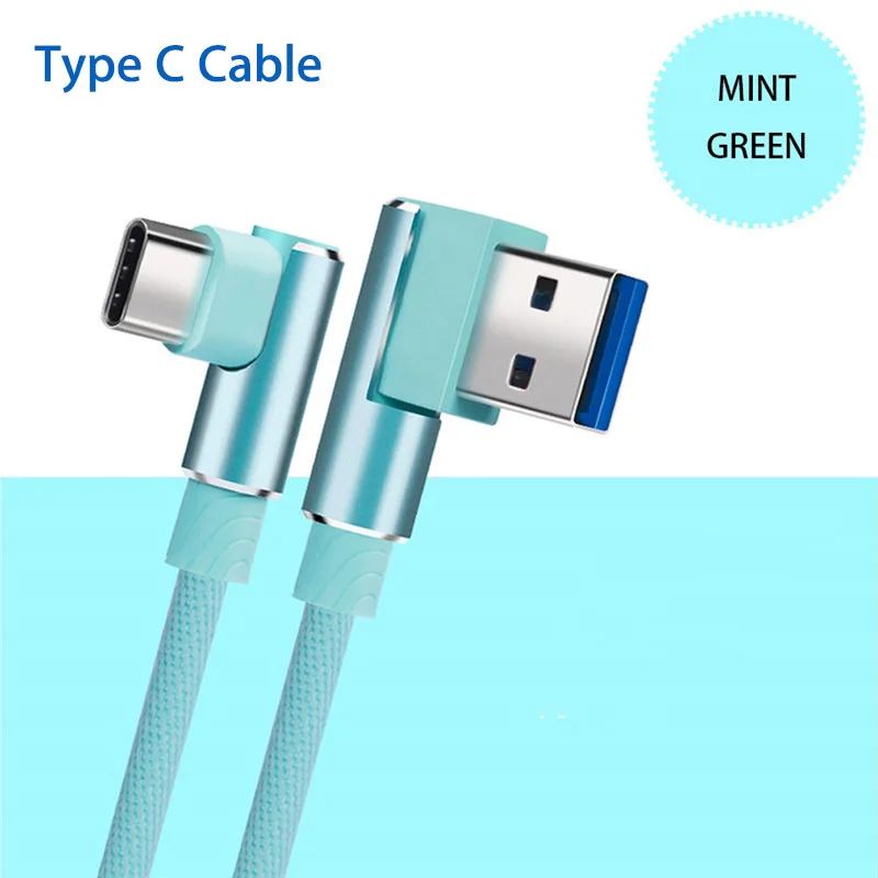 Кабель USB Type-C под прямым углом 90 градусов для huawei Honor 20 10 V30 9 8 note play Nintendo Switch |