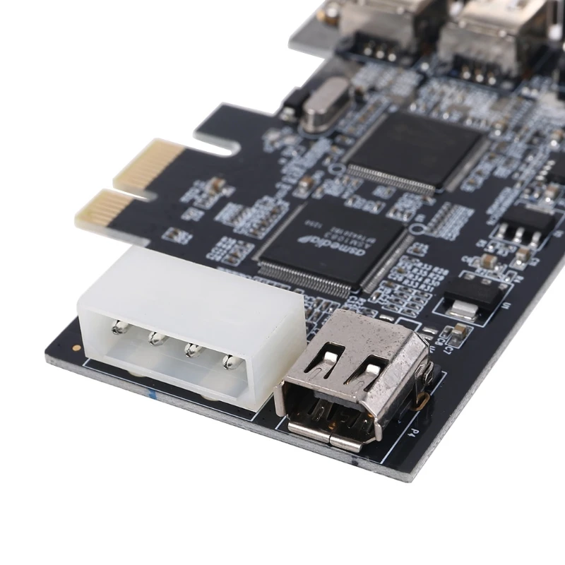 PCIe 3 Ports Firewire Cable Expansion Card PCI Express 1394B & 1394A TI XIO2213B |