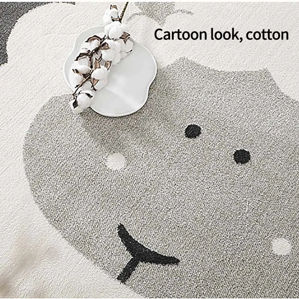 Мультяшный круглый игровой коврик детский ползающий Милые Животные Овцы