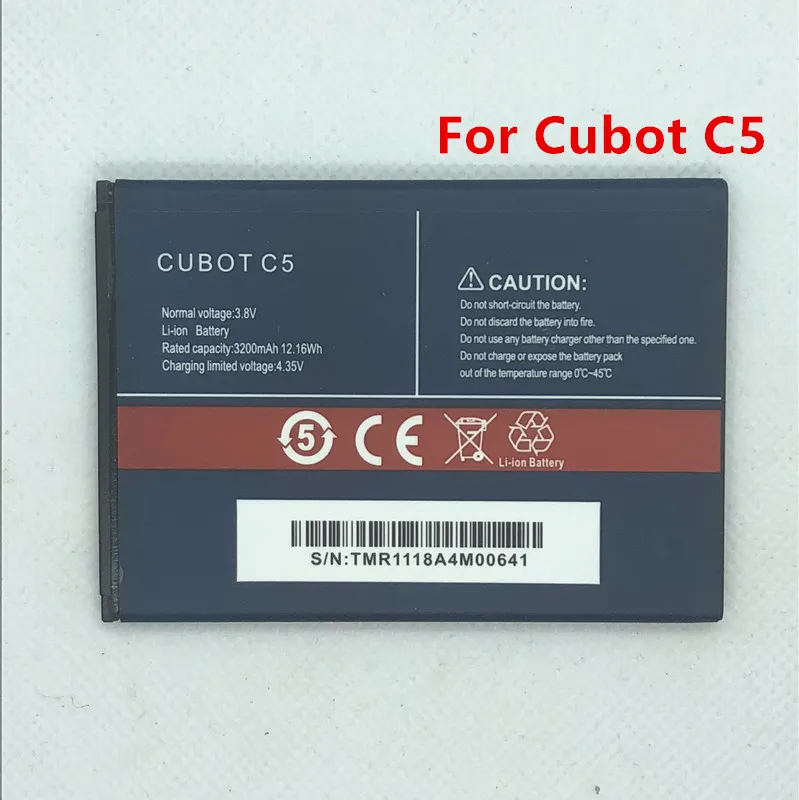 CUBOT C5 батарея 100% оригинал 3200mAh запасная для смартфона C5|Аккумуляторы мобильных