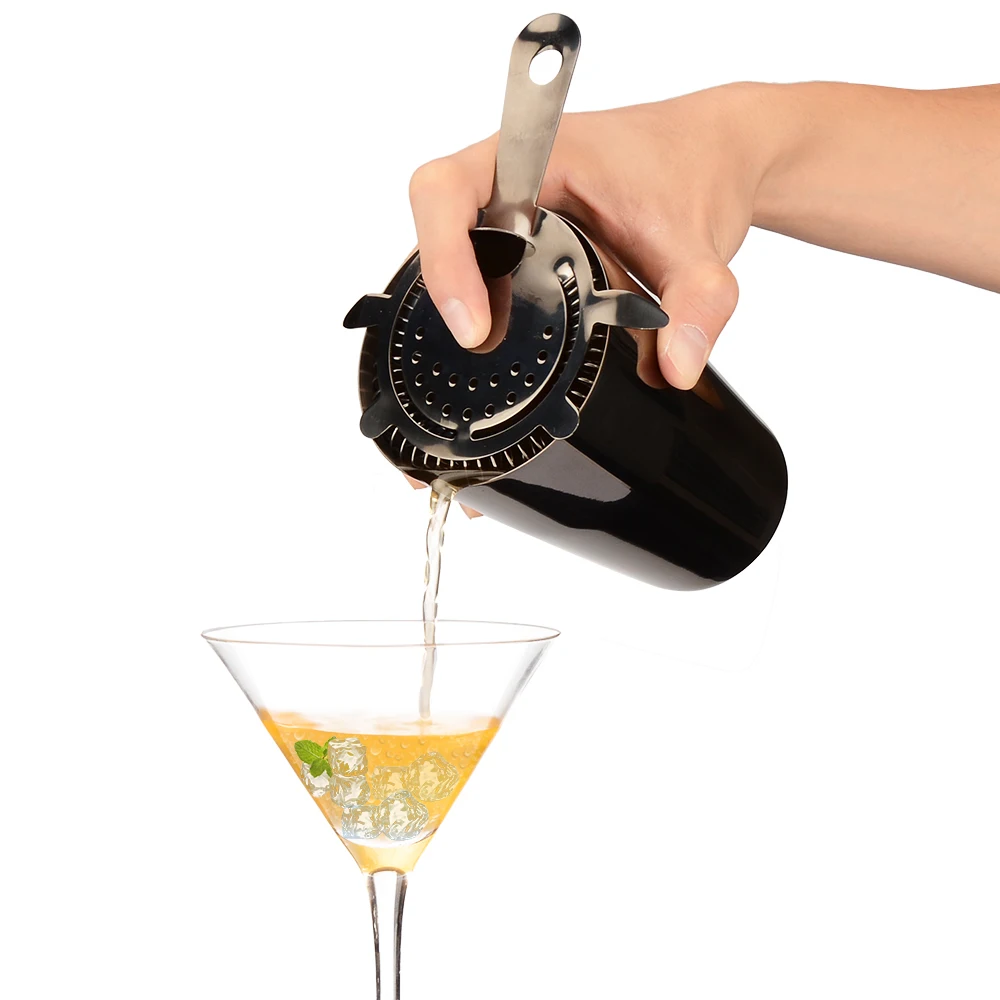 Горячая продажа 4 шт пистолет черный нержавеющая сталь шейкер набор для бара