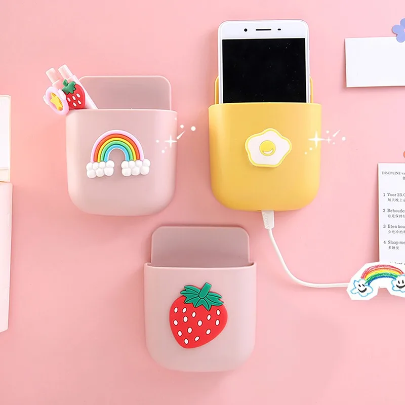 

Wall Mounted Organizer Storage Box Remote Control Air Conditioner Stand Holder Hotel Office Home Storage Organization