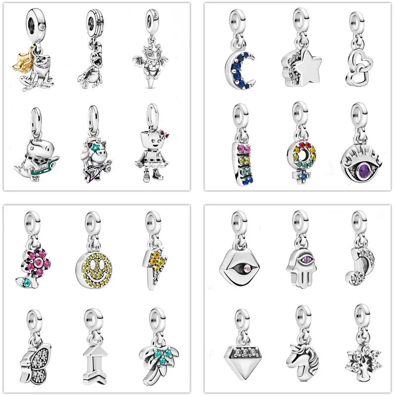 

RanQin New Silver Colour Charms My Butterfly Dreamcatcher Pendant Beads Fit Original Pandora Charm Bracelets Women DIY Jewelry