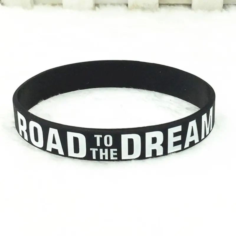 Road to the Dream Motivational Bracelet Silicone Rubber Wristband Elastic Inspirational Bangle Gift for Adult Teens | Тематическая