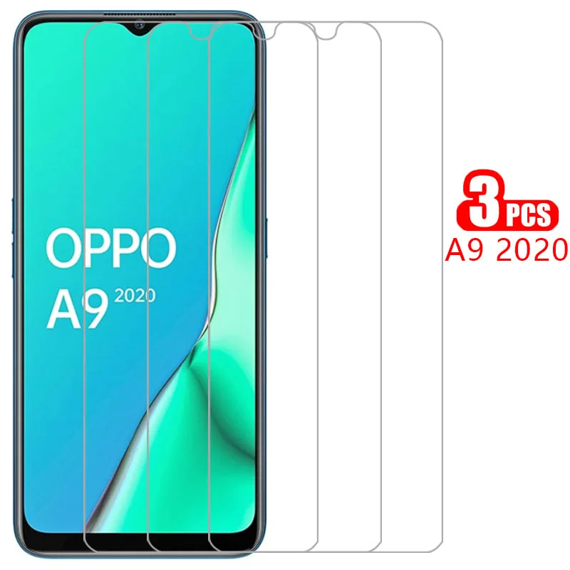 

protective tempered glass for oppo a9 2020 screen protector on oppoa9 a 9 9a a92020 6.5 safety film opp opo op appo 9h 3pcs