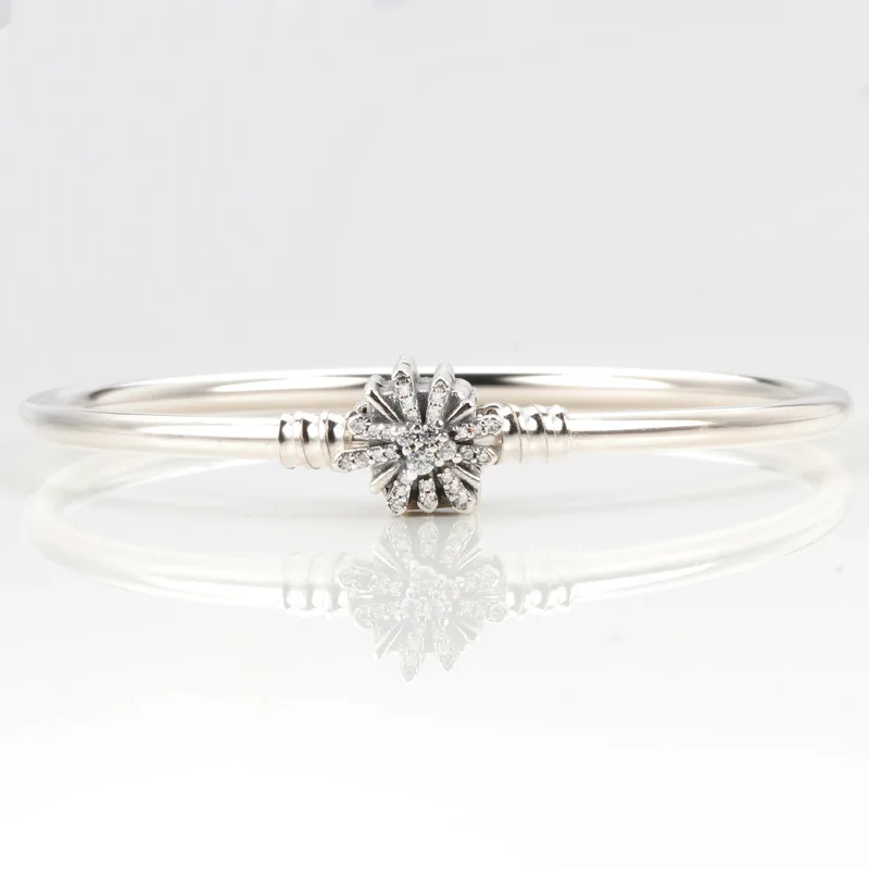 

Amaia TOP SALE Authentic 925 Sterling Silver Shining Fireworks Star Wish Basic Bracelet Bangle & Bracelet Christmas Snow Gift