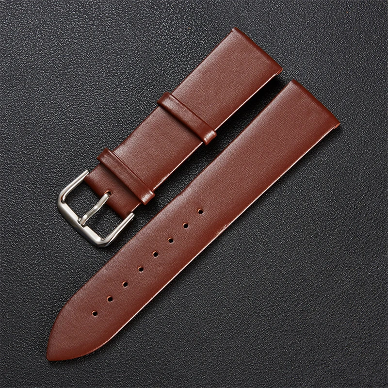 Кожаный ремешок для наручных часов мужчин и женщин 12 14 16 18 20 22 24 мм на ремне