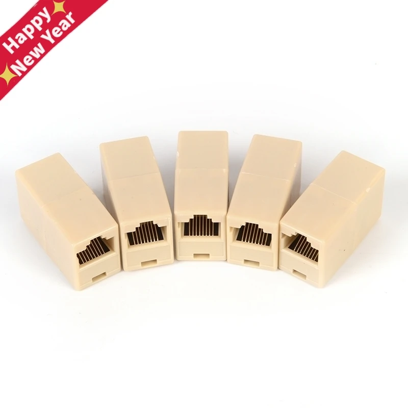 Сетевой Ethernet двойная прямая головка Lan кабель Соединительный соединитель RJ45 CAT 5 5E