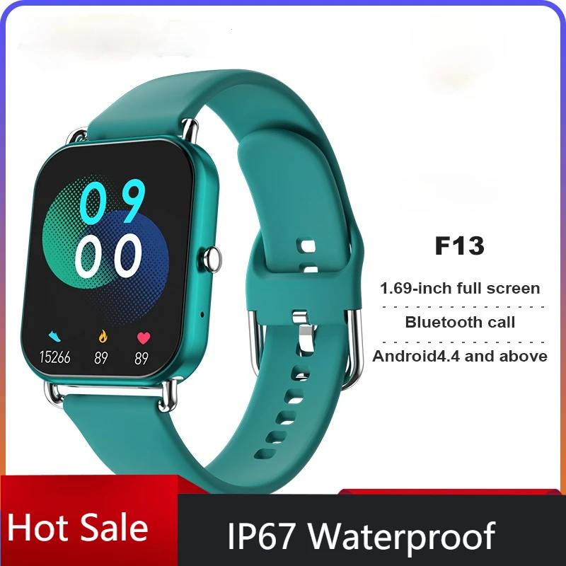 Смарт часы F13 с сенсорным экраном 1 69 дюйма пульсометром и тонометром|Смарт-часы| |