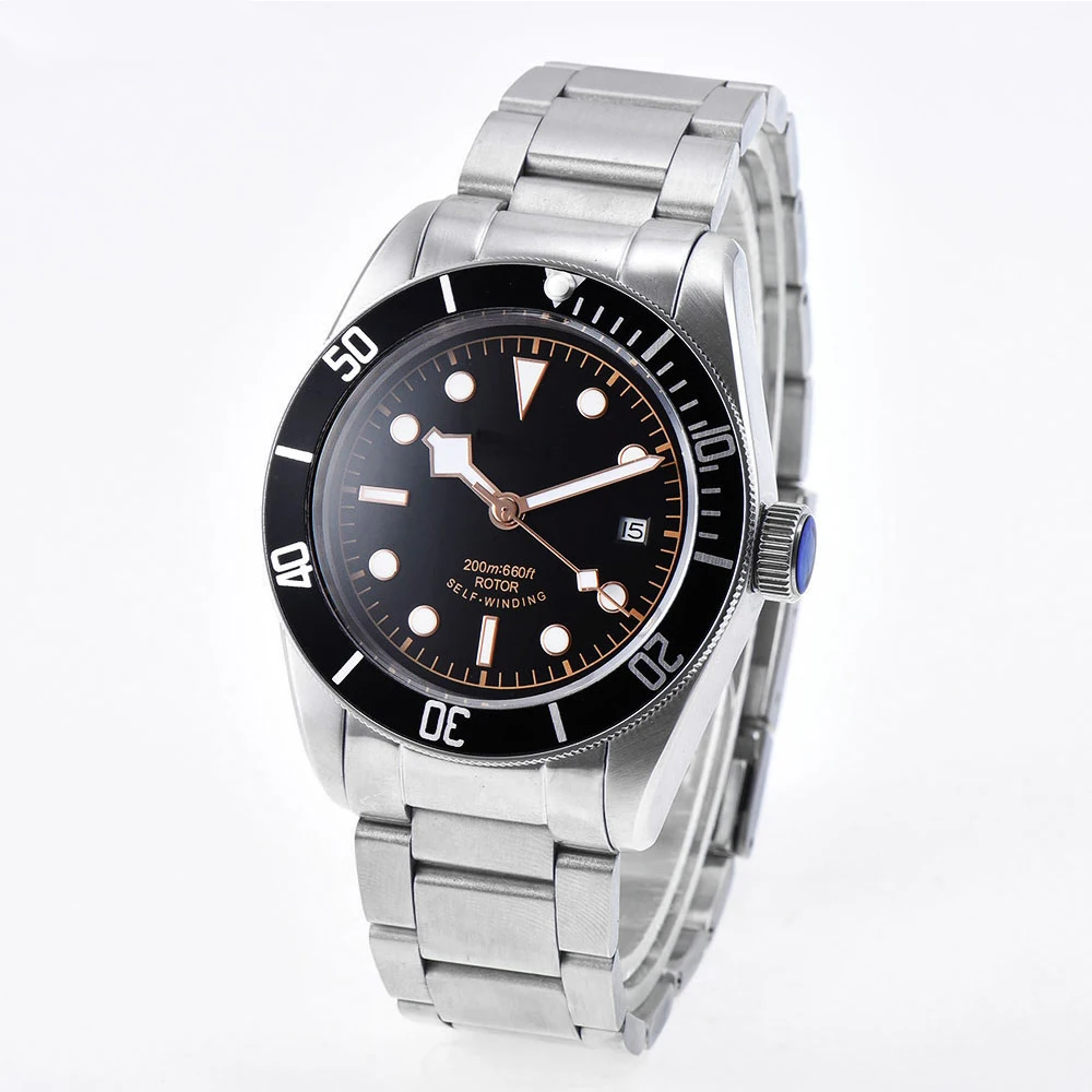 41 мм Corgeut мужские часы автоматические механические 316L браслет из нержавеющей