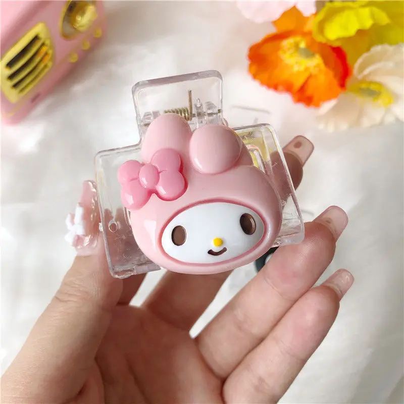 Sanrioed Mymelody Kuromi Cinnamoroll помпон пурин Hellokts Японская девочка зажим для сердца мягкие