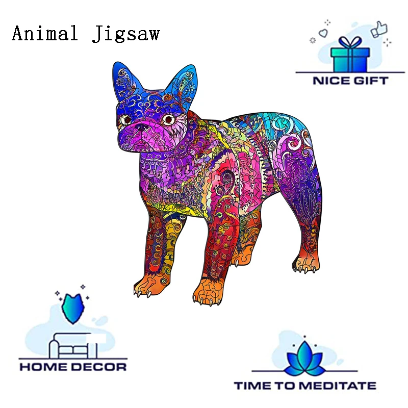 

Dog Animal Puzzles Adults Kids Toy Many Piece Is Cartoon Animal Wooden Jigsaw A3 A4 A5 Puzzle For Educational birthday Toys