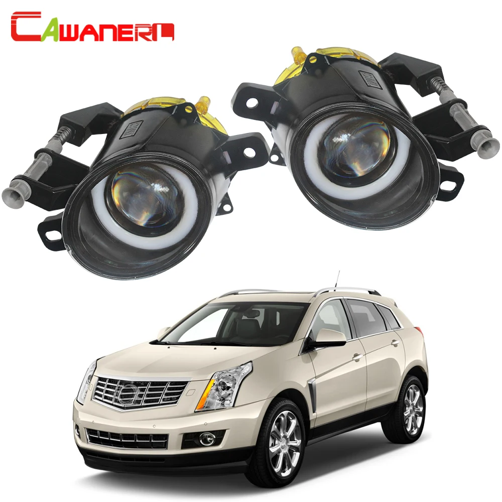 Cawanerl для Cadillac SPX 2010 2011 2012 2013 автомобиля H11 светодиодный противотуманных фар глаза ангела фары Дневные ходовые огни DRL 12V 2 шт