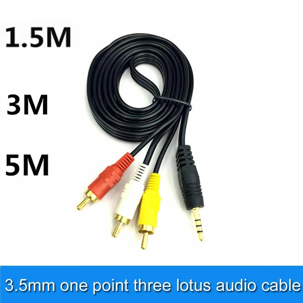 

Аудио-и видеокабель lotus AV 3,5 мм на 3RCA