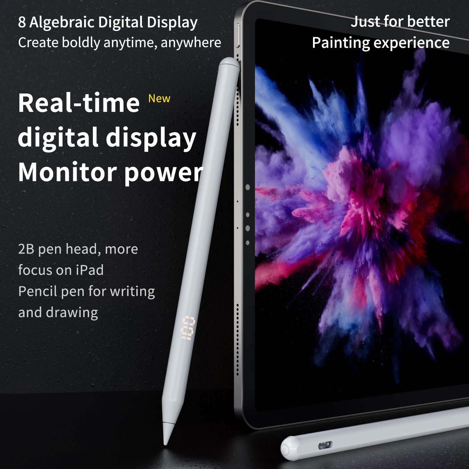 Стилус цифровой с индикатором мощности для iPad 2021-2021 2018 Pro 11 10 2 Air 4 наклоном Apple Pencil 1