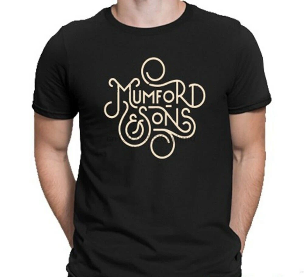 Мужская черная футболка с логотипом Mumford And Sons размер M-3XL 100% хлопок | одежда