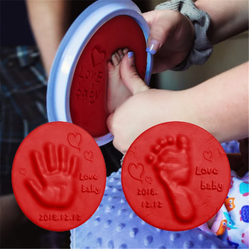 20 г штемпельная подушечка мягкая глина Материал DIY Handprint след новорожденного