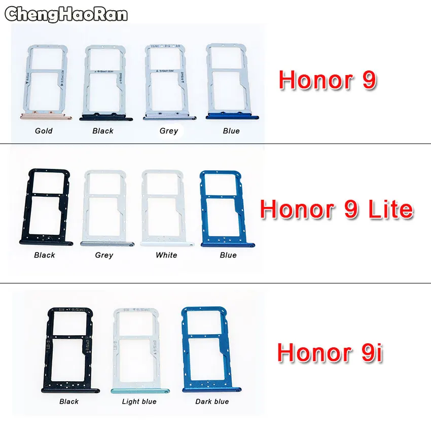 Держатель SIM-карты ChengHaoRan для Huawei Honor 9 9i Lite/Nova 2i/Mate10 Lite G10 | Мобильные телефоны и