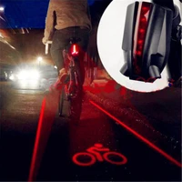 beam bike logo waterproof rear bicycle tail light 2 laser5 led red lamp 4 flashing model night safety warning accessorie