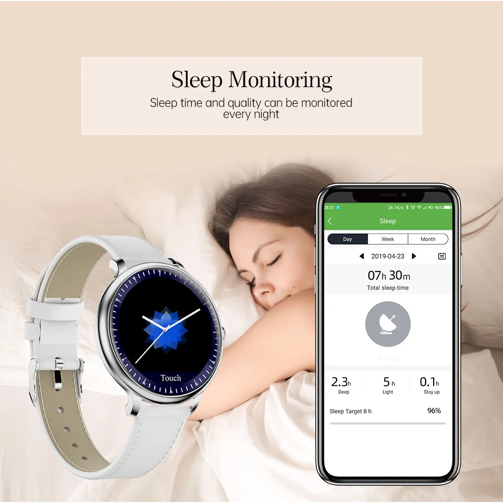 fashion womens smart watch waterproof wearable device heart rate monitor sports smartwatch for women ladies wristband girl free global shipping