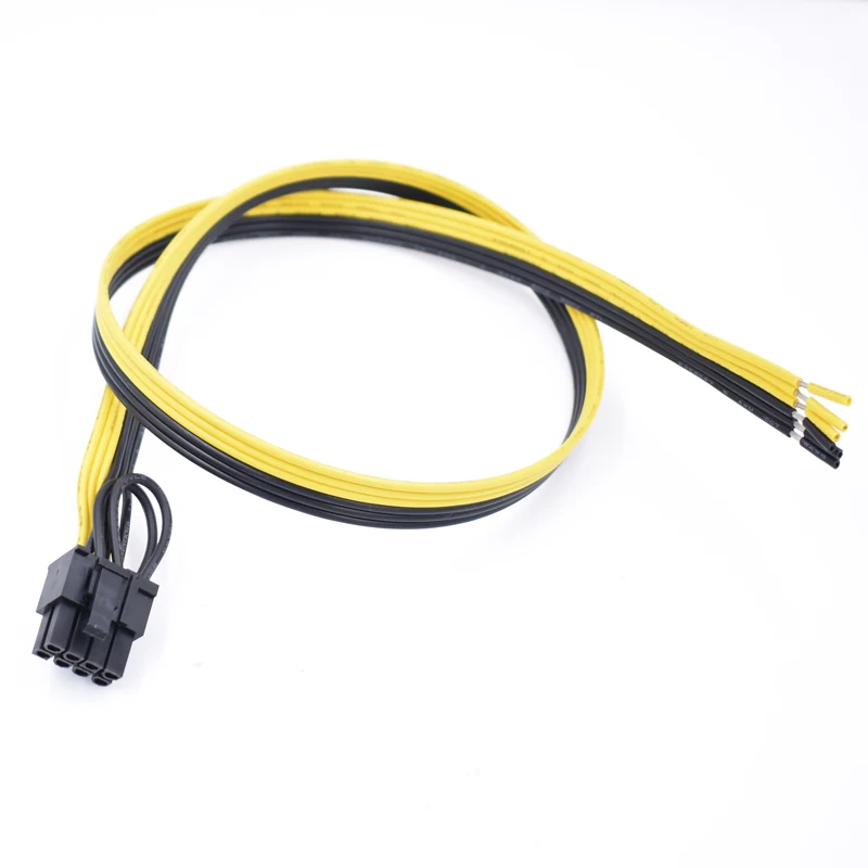 50 шт./лот 16AWG/18AWG 60 см PCI E 8(6 + 2) PC видеокарта DIY удлинитель питания|power extension cable|video card