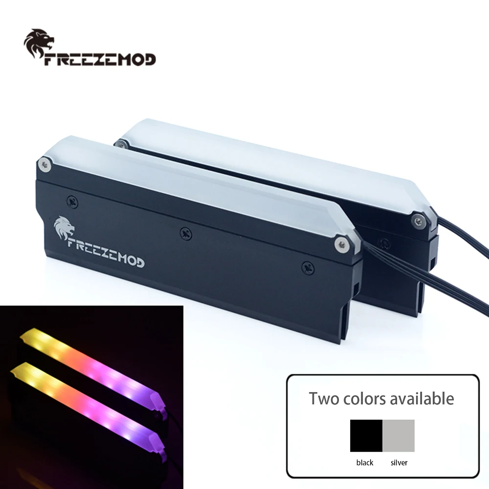 

2pcs FREEZEMOD Memory Vest 5V MEO-RGBN Aurora Symphony Aluminum Alloy Water Cooling RAM Vest Memory Heatsink Cooler Shell