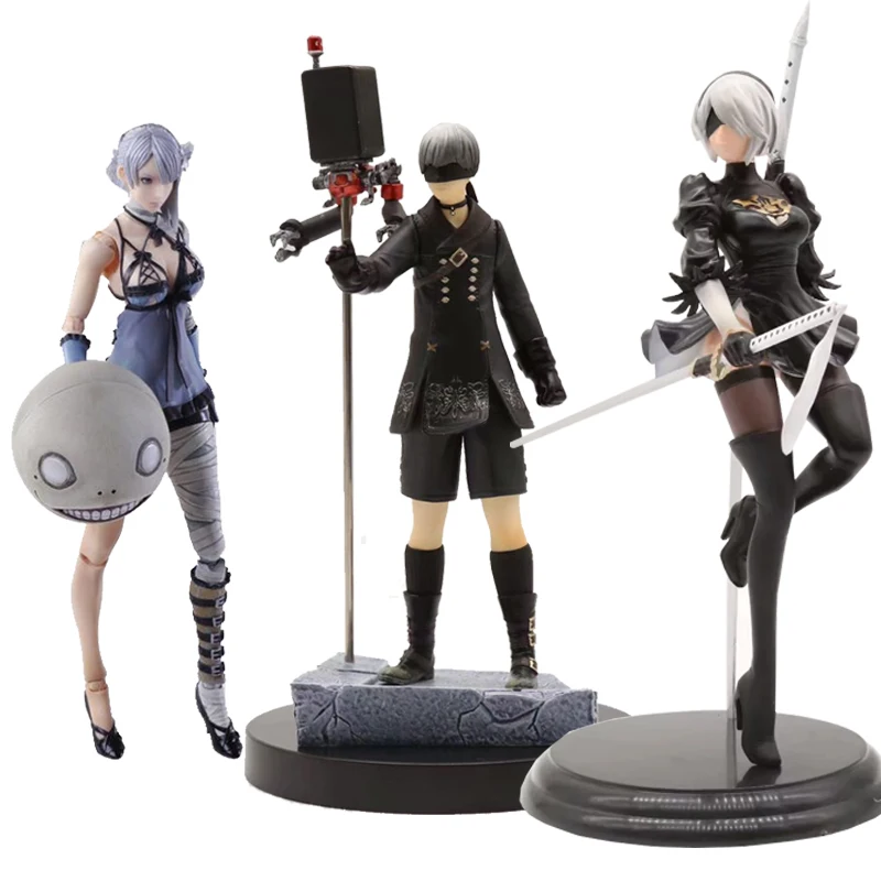 Экшн фигурка NieR Automata серия YoRHa No.9 Тип S 9S / No.2 тип B 2B Kaine ПВХ Коллекционная модель