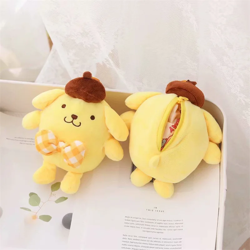 Плюшевая игрушка Sanrioed плюшевая кукла с помпоном My Melody пуриновый Коричный курол