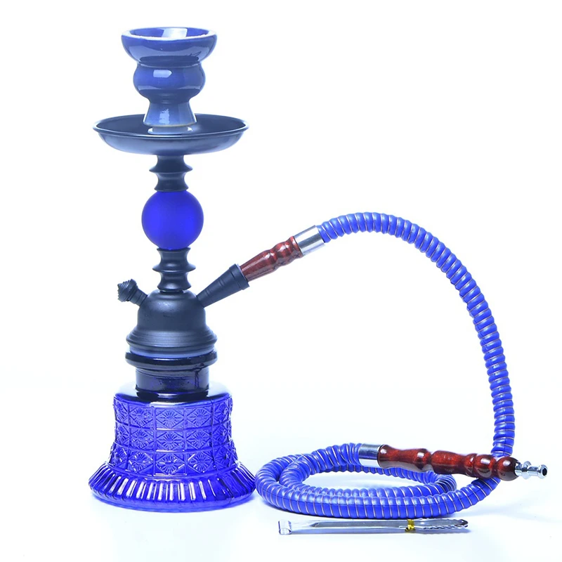 

CNHOOKAH Glass Base Hookah Arab Shisha Ceramics Bowl Cachimba Single Plastic Pipe Hookah Smoking Accessories Chicha Party Gift