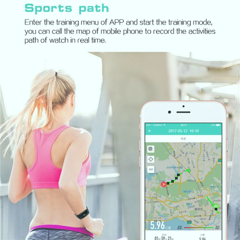 LIGE умные спортивные часы женские водонепроницаемые для фитнеса кровяное