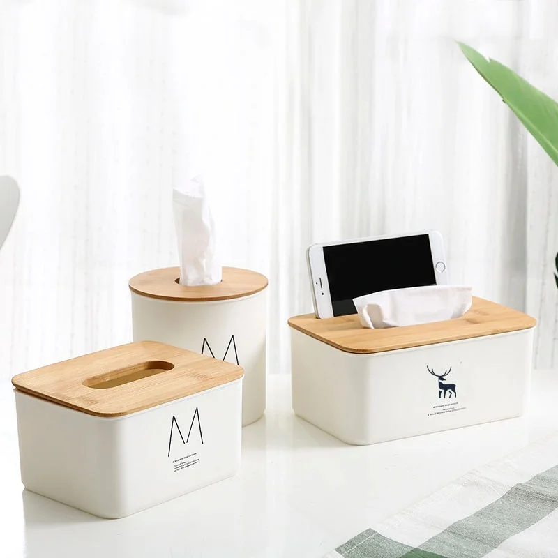 

Tissue box desktop home living room creative bathroom restaurant storage multi-function bedroom drawer coffee table Nordic