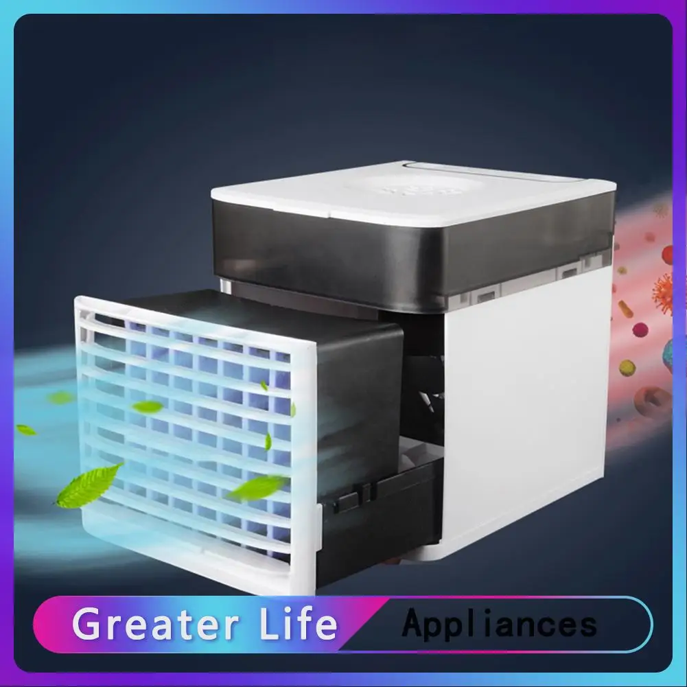 

Mini Desktop Air Cooler USB UV Light Portable Water Cooling Fan for Office Home Chargable Personal Mini Desktop Air Cooler