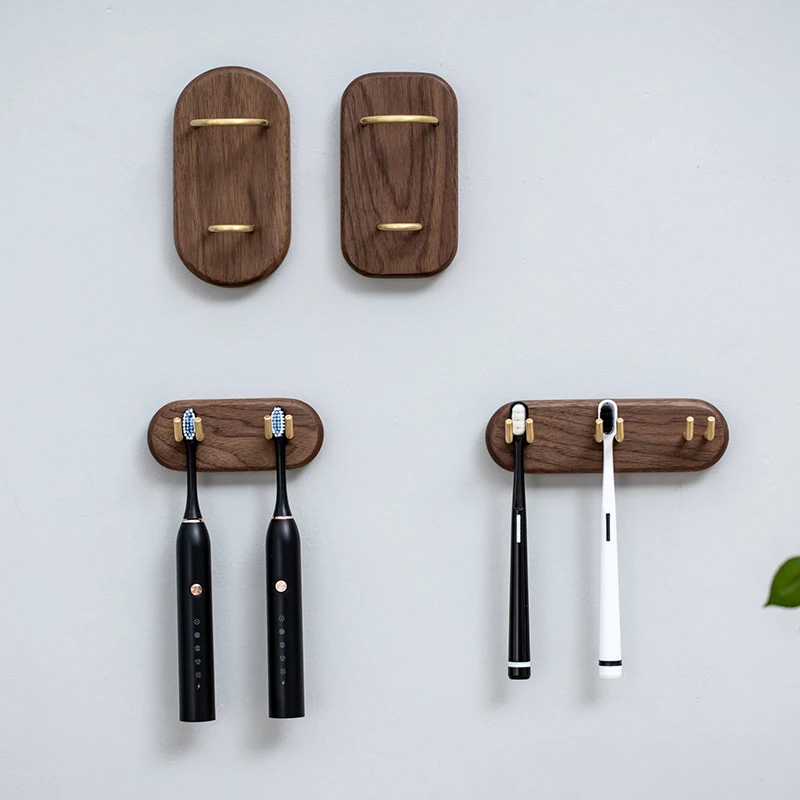 

Wood Multifunctional Toothbrush Holder Portable Travel Organizer Toothbrush Holder Wall Dispenser Casa De Banho Home Stuff DI50Y