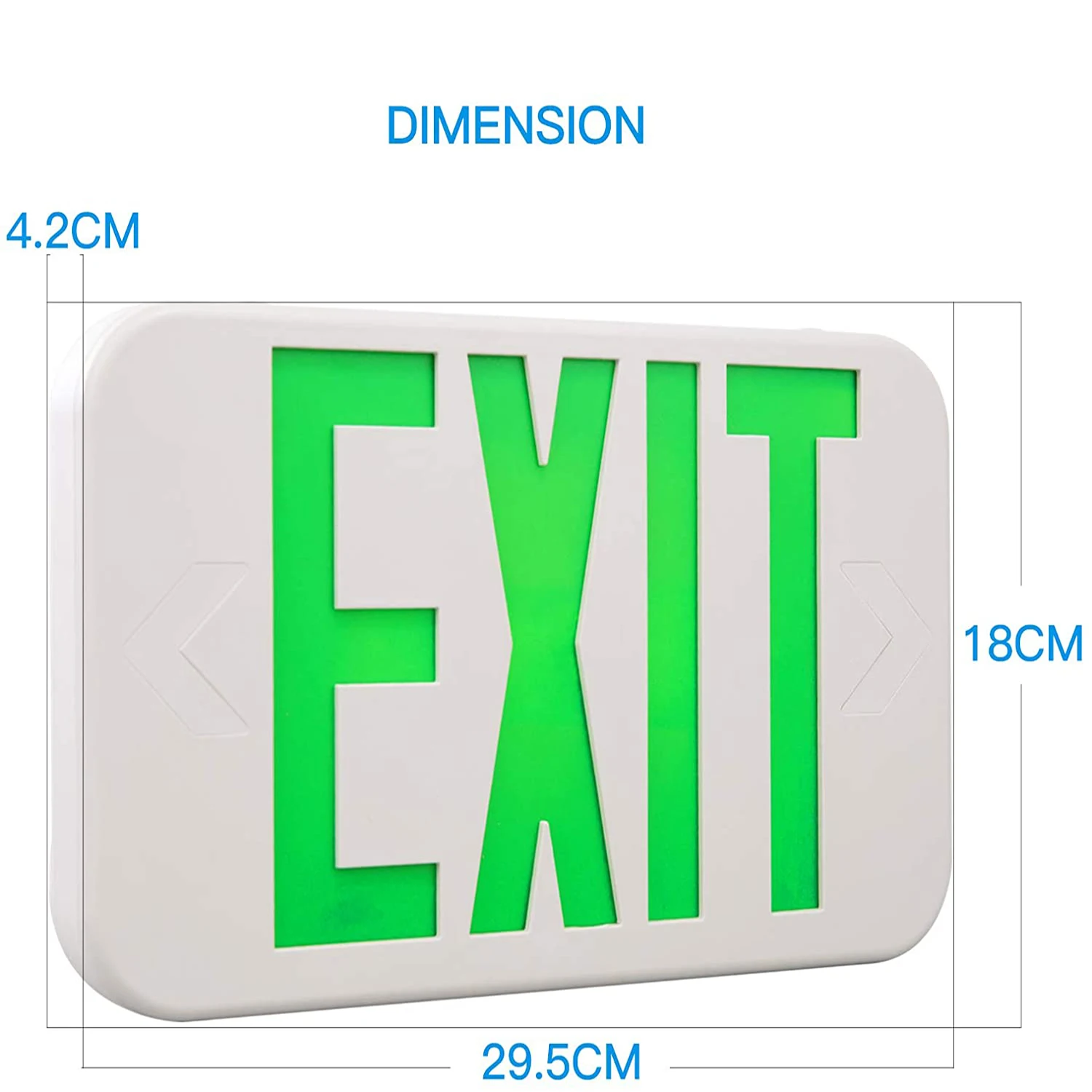 

Green Led Exit Sign Backup Hardwired Red Exit Light Combo Exit Combo Sign,Exit Alarm,Fire Exit Sign Emergency Light EXIT Signal