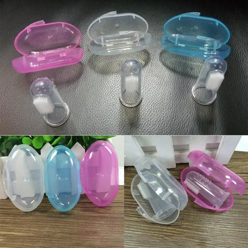 Мягкий силиконовый палец Зубная щётка гигиена полости рта щетка массажер