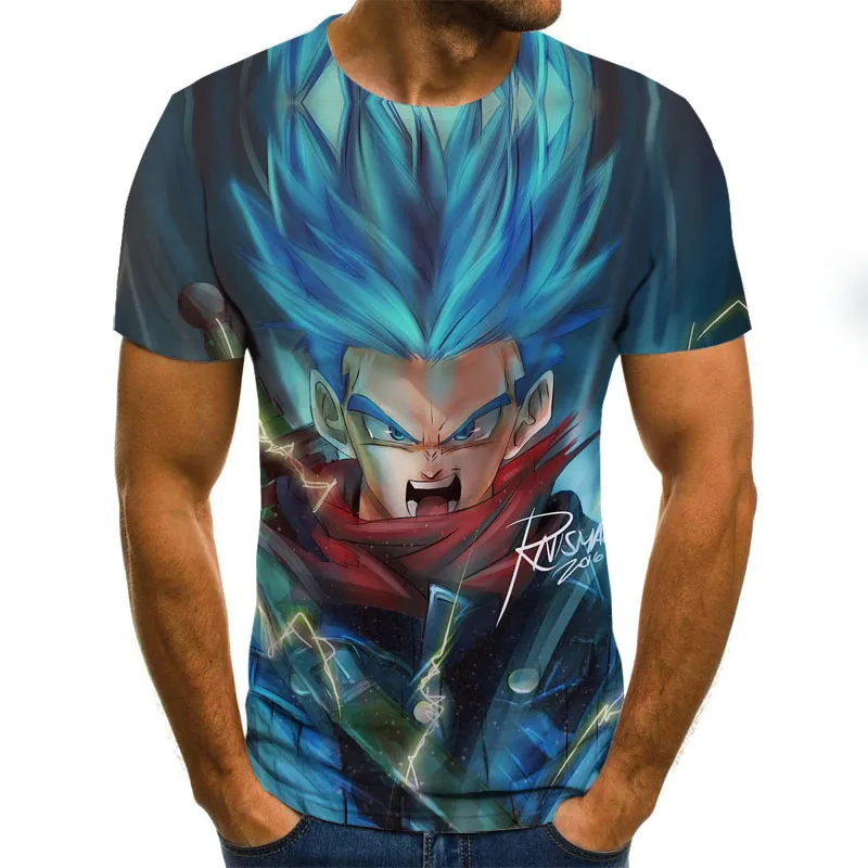 

2021 new 3D T-shirt men's T-shirt printing punk summer top casual T-shirt short-sleeved streetwear top size 110-6XL, can be cust