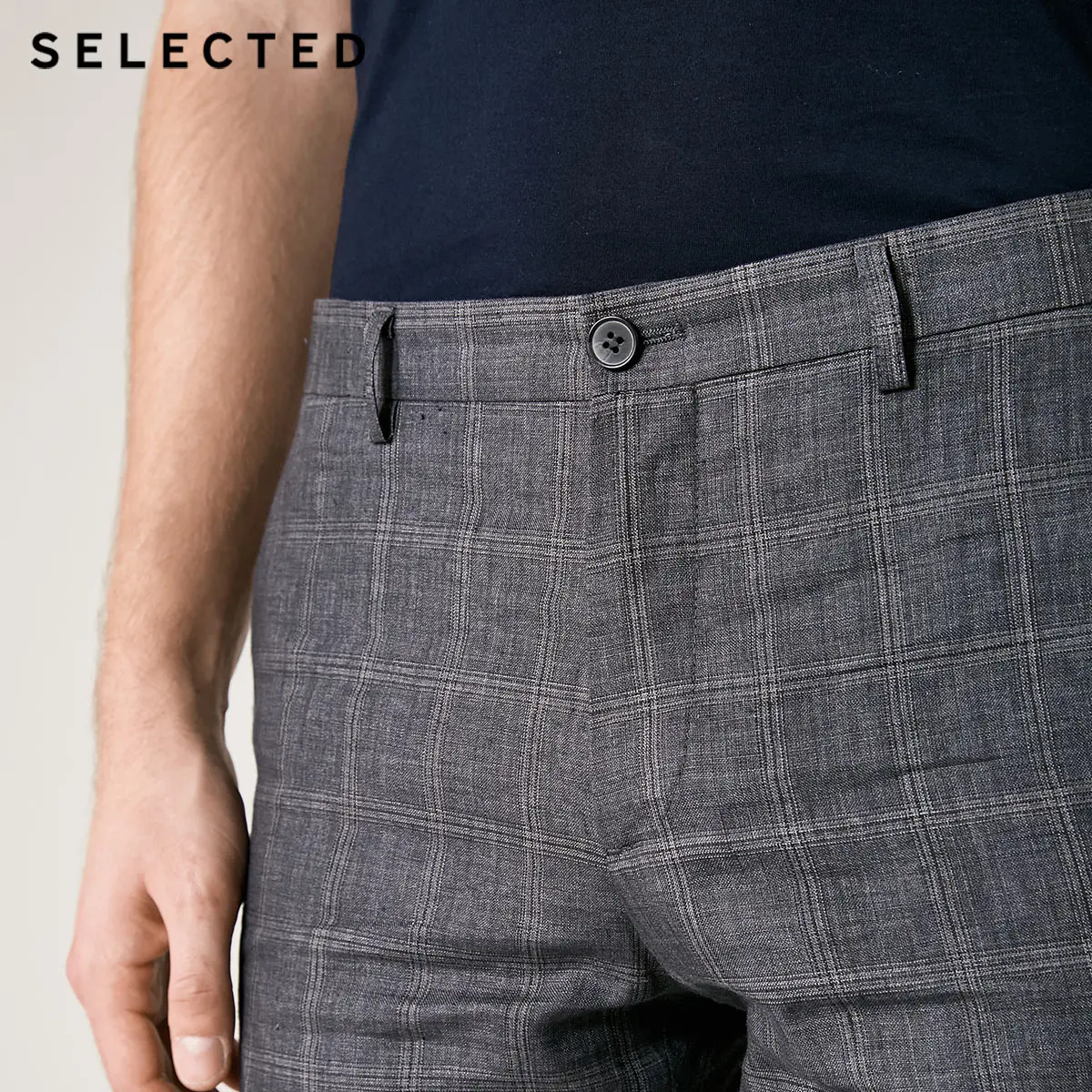 Шорты мужские облегающие в клетку до колена | Мужская одежда