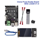 Плата управления Clone Prusa Mini Buddy, встроенный драйвер TMC2209 MiNi LCD28 V1.0, панель для 3D-принтера, детали, 32 бит, комплект материнской платы