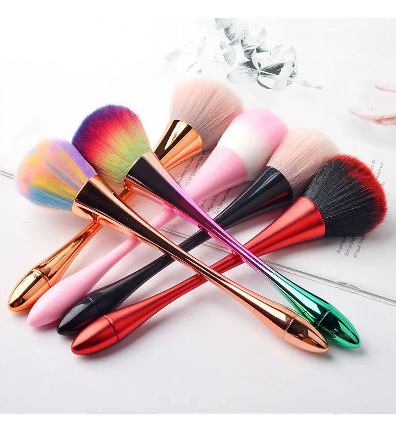 

Colorful Powder Blush Brush Super Soft Professional Make Up Brush Large Cosmetic Face Sculpting Make Up Tool
