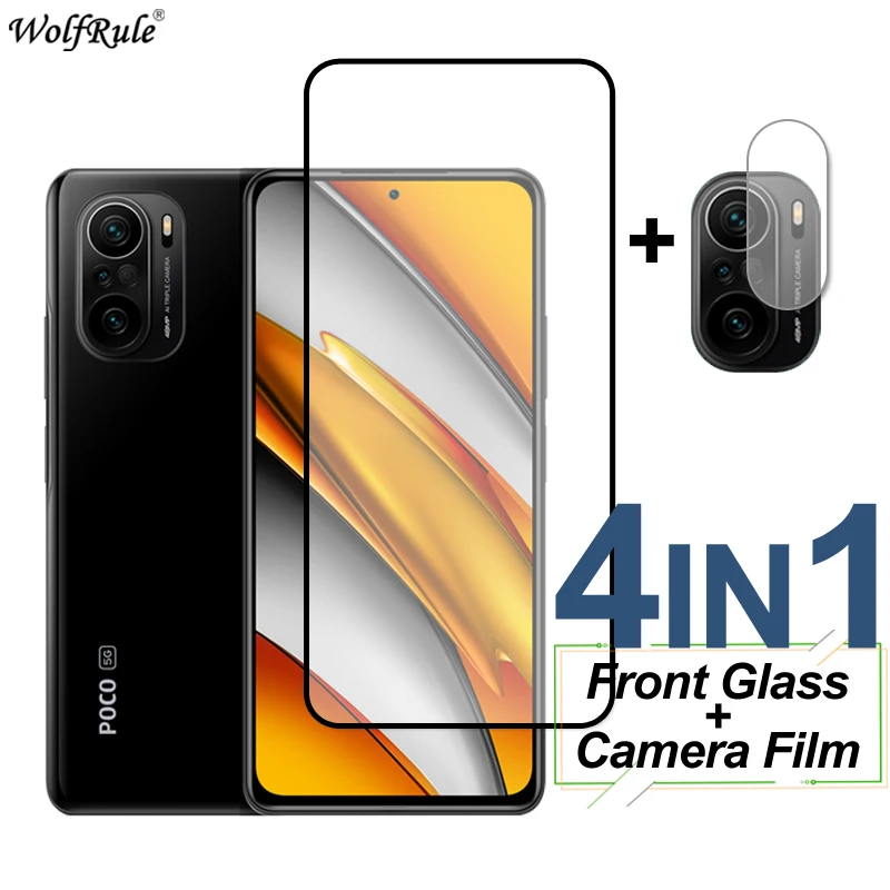 

2Pcs Screen Protector For Xiaomi Poco F3 Glass X3 Pro NFC M3 F2 Pro Full Cover Tempered Glass Protective Phone Lens Film Poco F3