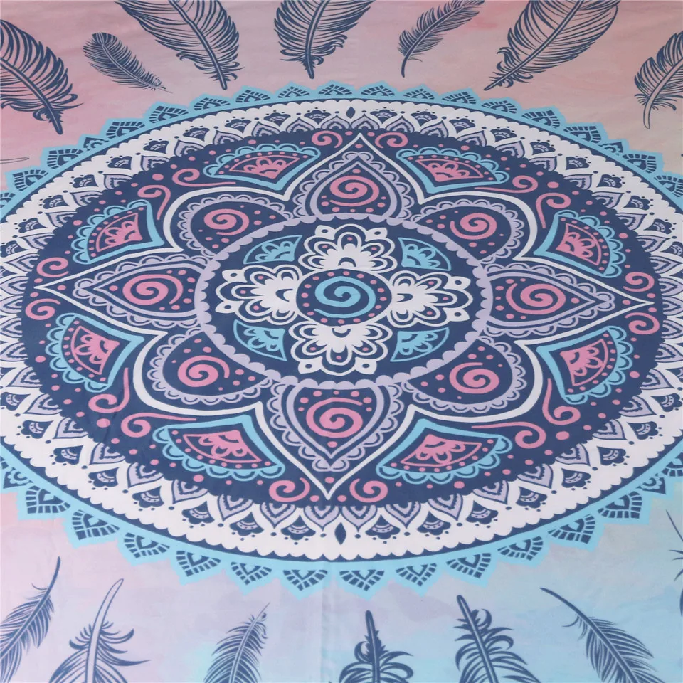 ONGLYP 3D Мандала перо Постельный набор 3 шт удобный пододеяльник наволочка двойной