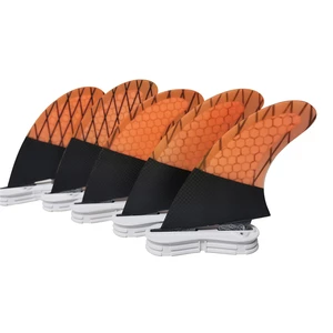 Двойные пластины, 2 пластины UK2.1, три-четыре пластины, плавники для серфинга, 5 пластин в комплекте, сотовые, Стекловолоконные, углеродные, лоскутные плавники