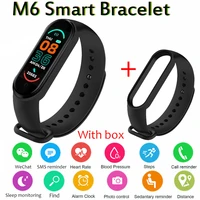 smart watch m6 men watch heart rate monitor call reminder information push fitness tracking women smartwatch for ios android
