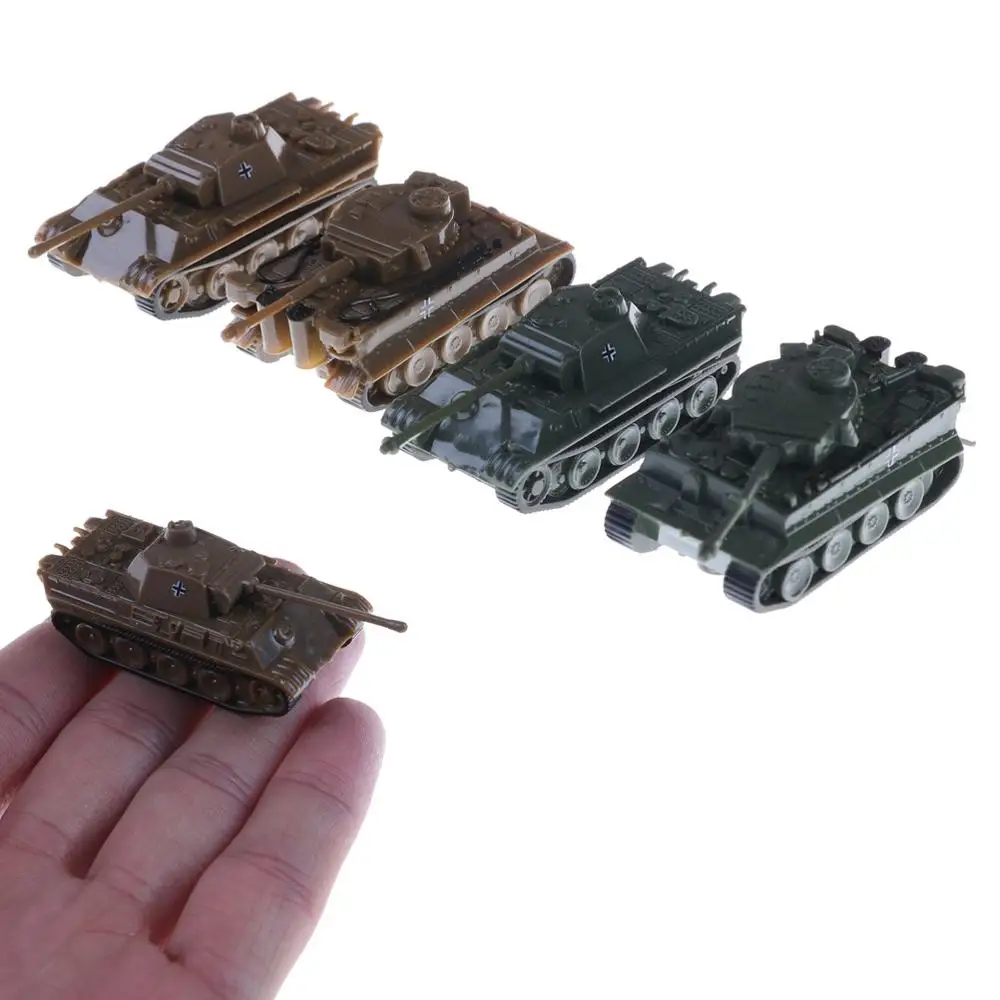 

1PCS/Set 4D Sand Table Plastic Tiger Tanks World War II Germany Panther Tank 1:144 Scale Finished Model Toy