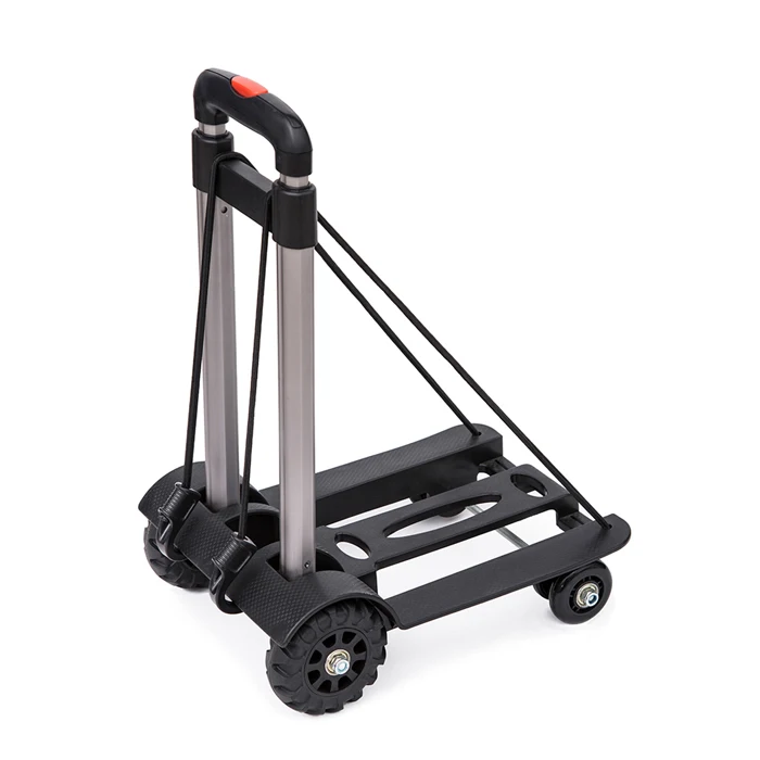 Ручная тележка из алюминиевого сплава четырехколесная корзина для покупок