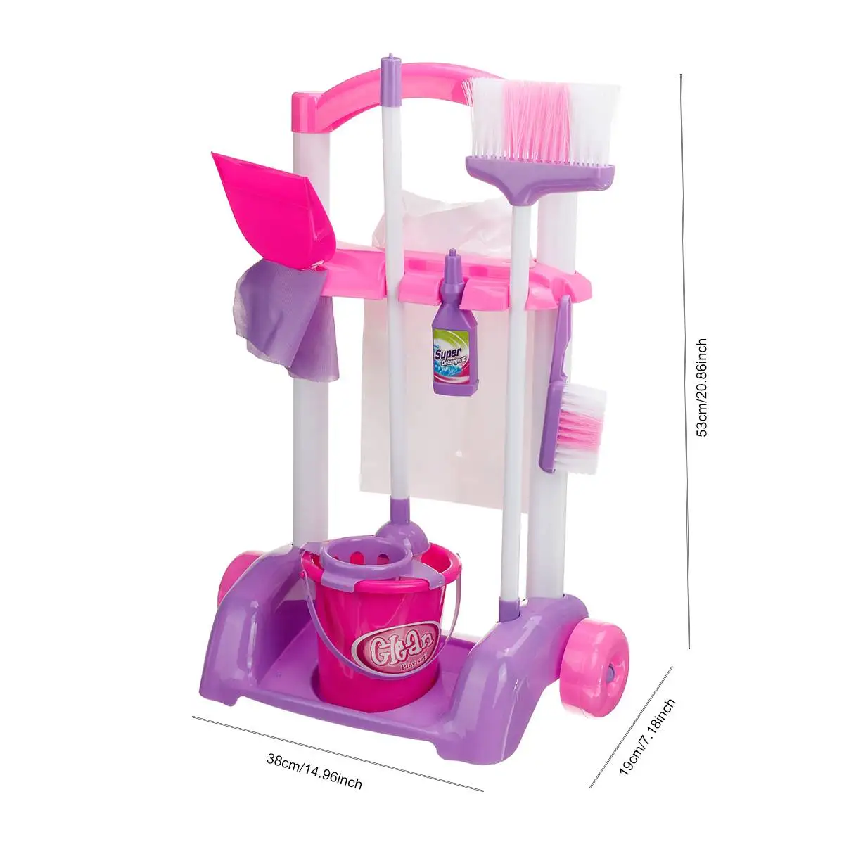 

10pcs/set Baby Kids Housekeeping Toys Sets Small Broom Cleaning Tools Pretend Play Activities Educational Toys Christmas Gifts