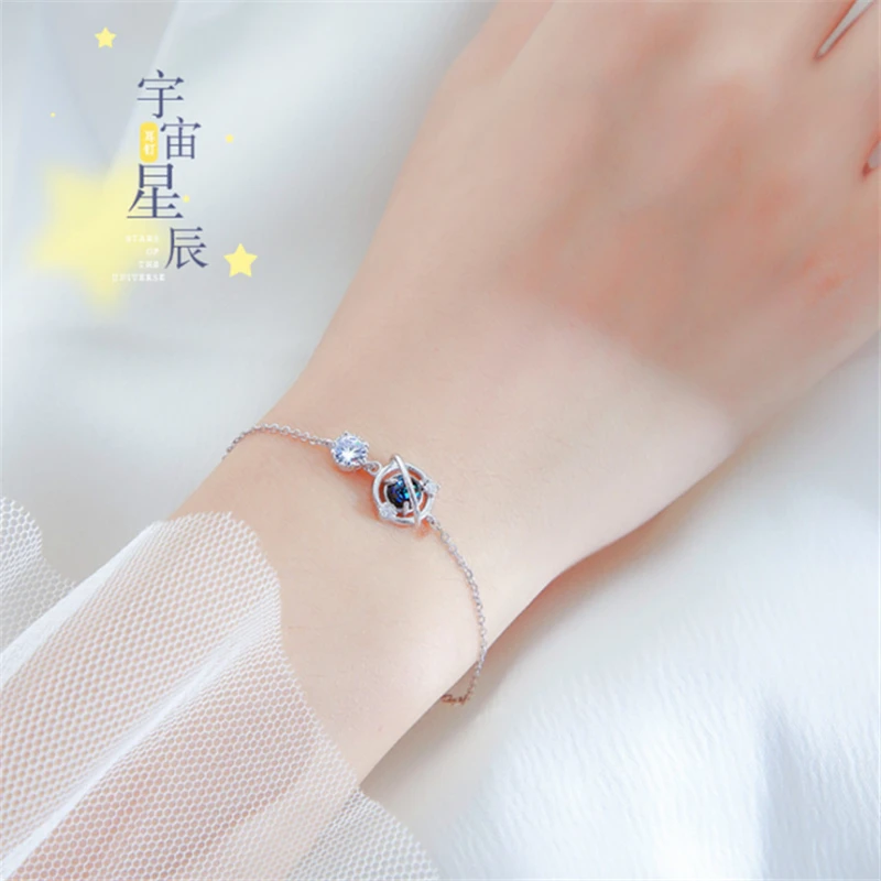 Высокое качество фантазия милый романтичный стиль звезда Вселенной Шарм браслет