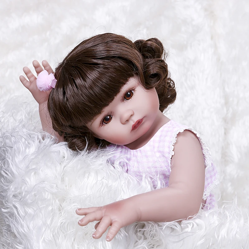 47CM big baby Original NPK new full body very soft silicone bebe doll reborn toddler girl princess Christmas Surprice | Игрушки и хобби